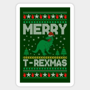 Merry T-Rex Sticker